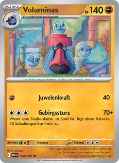 Pokémon-Karte Voluminas 098/182