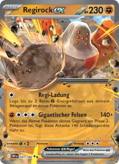 Pokémon-Karte Regirock-ex 101/182