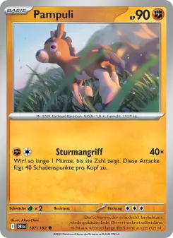 Pokémon-Karte Pampuli 107/182