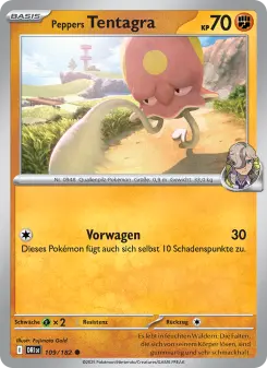 Pokémon-Karte Peppers Tentagra 109/182