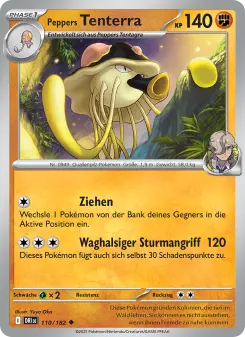 Pokémon-Karte Peppers Tenterra 110/182