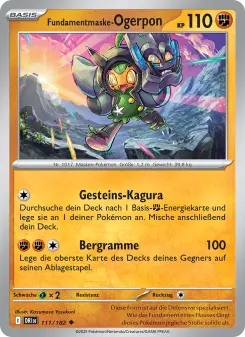 Pokémon-Karte Fundamentmaske-Ogerpon 111/182