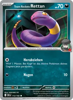 Pokémon-Karte Team Rockets Rettan 112/182