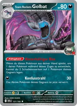 Pokémon-Karte Team Rockets Golbat 121/182