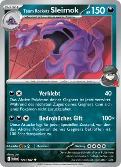 Pokémon-Karte Team Rockets Sleimok 124/182