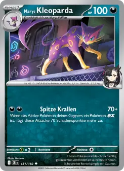 Pokémon-Karte Marys Kleoparda 131/182