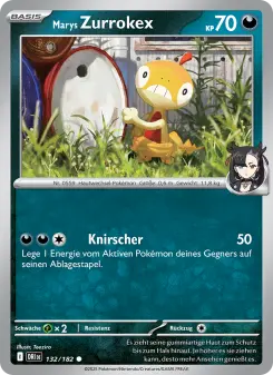 Pokémon-Karte Marys Zurrokex 132/182