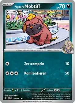Pokémon-Karte Peppers Mobtiff 138/182