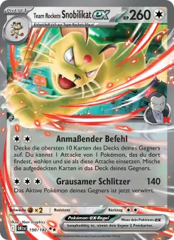 Pokémon-Karte Team Rockets Snobilikat-ex 150/182
