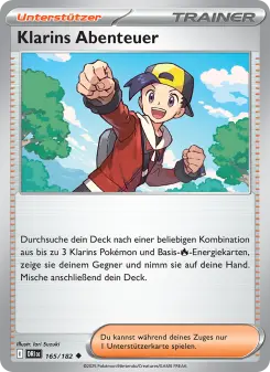 Pokémon-Karte Klarins Abenteuer 165/182