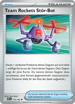 Pokémon-Karte Team Rockets Stör-Bot 172/182