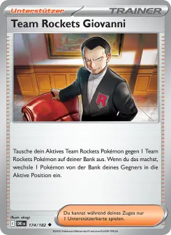 Pokémon-Karte Team Rockets Giovanni 174/182