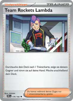 Pokémon-Karte Team Rockets Lambda 176/182