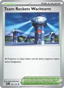 Pokémon-Karte Team Rockets Wachturm 180/182