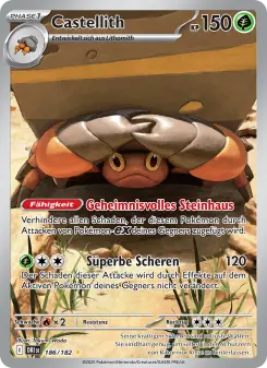 Pokémon-Karte Castellith 186/182