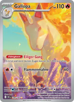 Pokémon-Karte Gallopa 189/182