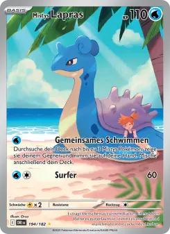 Pokémon-Karte Mistys Lapras 194/182