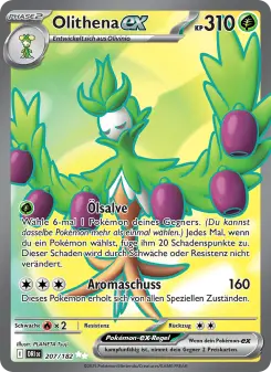 Pokémon-Karte Olithena-ex 207/182