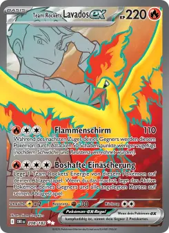 Pokémon-Karte Team Rockets Lavados-ex 208/182