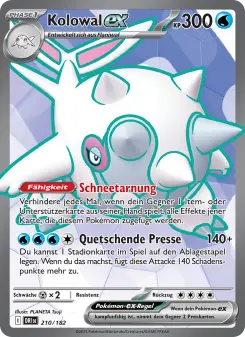 Pokémon-Karte Kolowal-ex 210/182