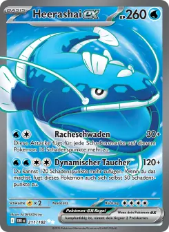 Pokémon-Karte Heerashai-ex 211/182