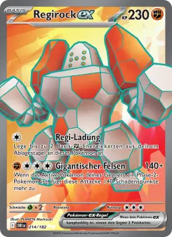 Pokémon-Karte Regirock-ex 214/182