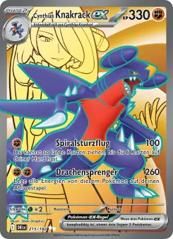 Pokémon-Karte Cynthias Knakrack-ex 215/182