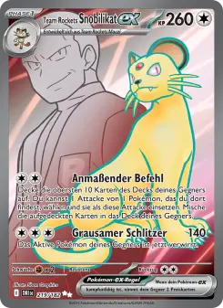 Pokémon-Karte Team Rockets Snobilikat-ex 219/182