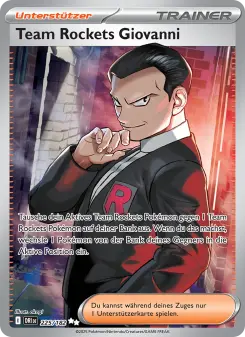 Pokémon-Karte Team Rockets Giovanni 225/182