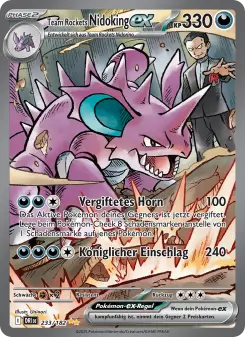 Pokémon-Karte Team Rockets Nidoking-ex 233/182