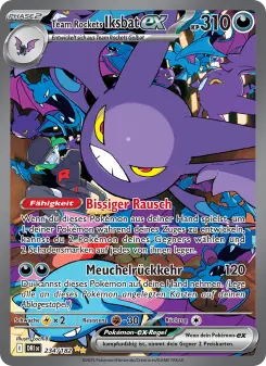 Pokémon-Karte Team Rockets Iksbat-ex 234/182