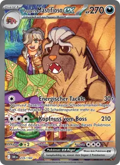 Pokémon-Karte Peppers Mastifioso-ex 235/182