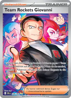 Pokémon-Karte Team Rockets Giovanni 238/182
