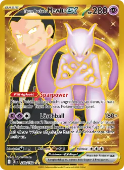 Pokémon-Karte Team Rockets Mewtu-ex 240/182
