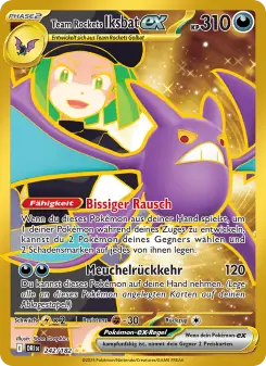 Pokémon-Karte Team Rockets Iksbat-ex 242/182