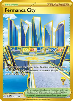 Pokémon-Karte Fermanca City 244/182