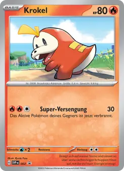 Pokémon-Karte Krokel 002/225