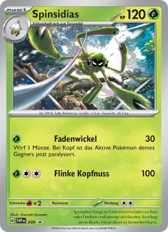 Pokémon-Karte Spinsidias 009/225