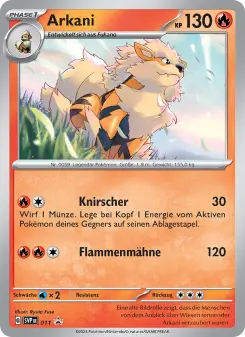 Pokémon-Karte Arkani 011/225