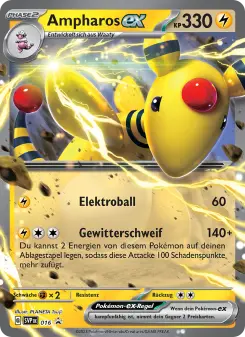 Pokémon-Karte Ampharos-ex 016/225