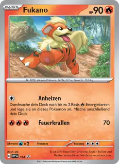 Pokémon-Karte Fukano 024/225