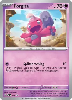 Pokémon-Karte Forgita 025/225