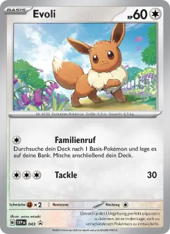 Pokémon-Karte Evoli 043/225