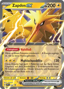 Pokémon-Karte Zapdos-ex 049/225