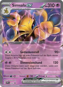 Pokémon-Karte Simsala-ex 050/225