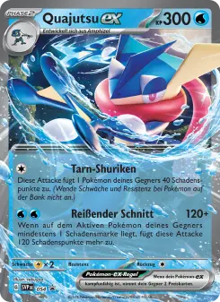 Pokémon-Karte Quajutsu-ex 054/225