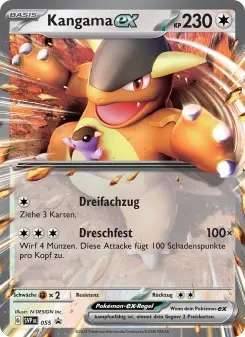 Pokémon-Karte Kangama-ex 055/225