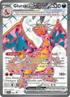 Pokémon-Karte Glurak-ex 056/225