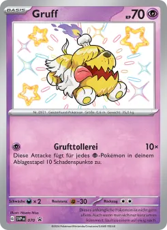Pokémon-Karte Gruff 070/225