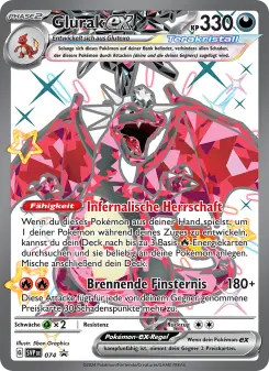 Pokémon-Karte Glurak-ex 074/225